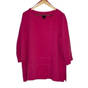 Ali Miles Pink Tunic Top